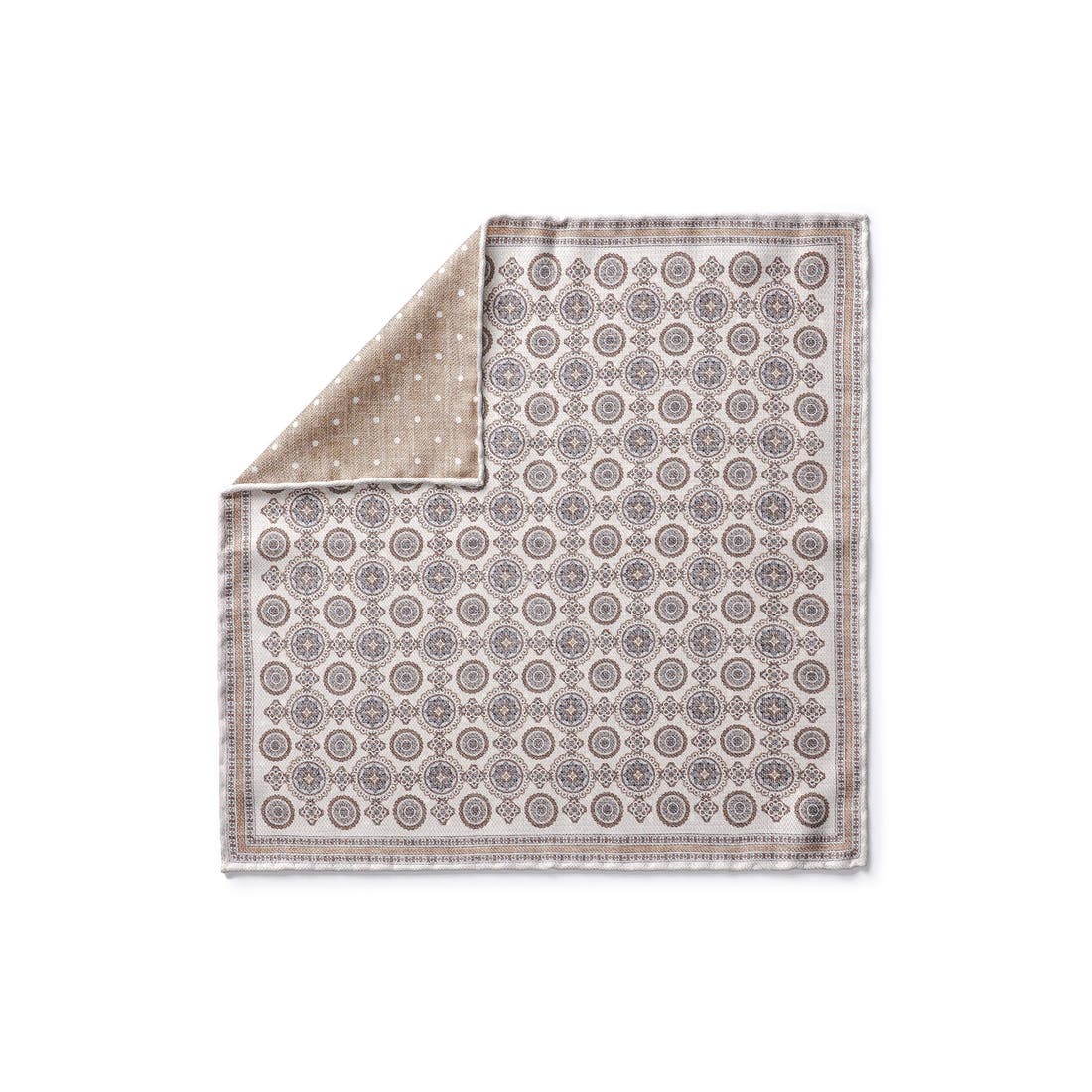 Jack Victor Selby Reversible Silk Pocket Square