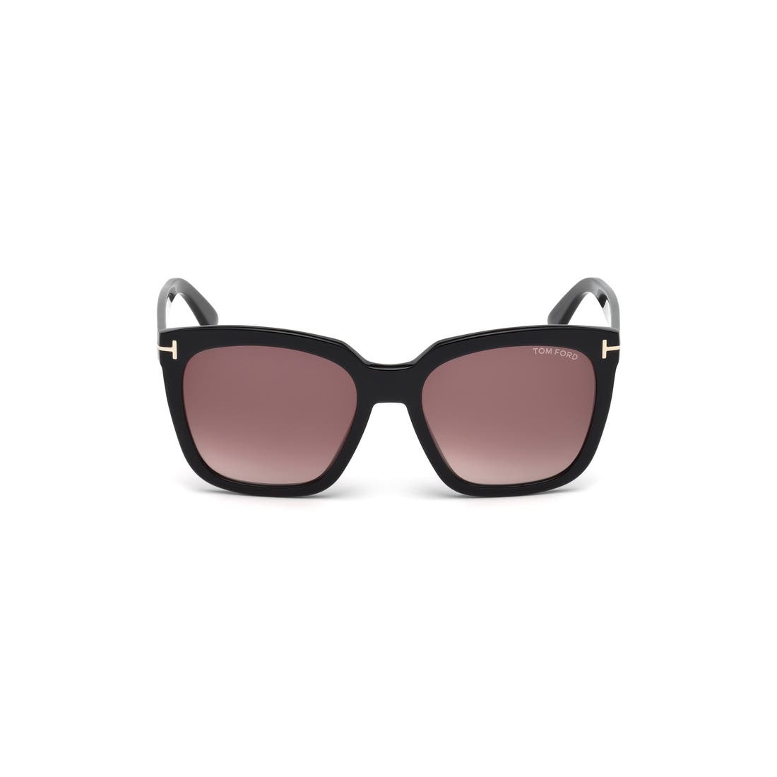 Tom Ford Amarra 55mm Gradient Square Sunglasses in Black/gradient Burgundy