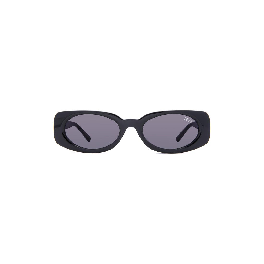 Dezi Booked 52mm Rectangular Sunglasses in Black/dark Smoke