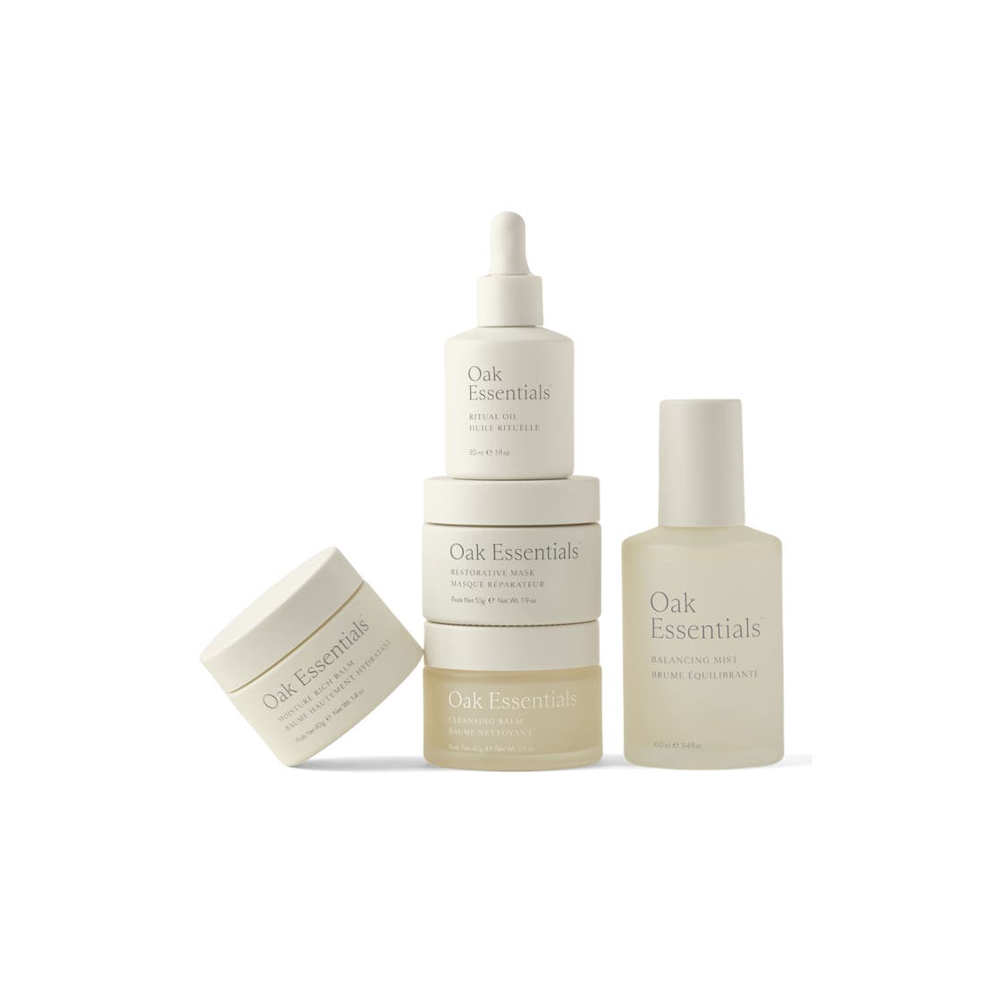 Oak Essentials The Routine Set $336 Value
