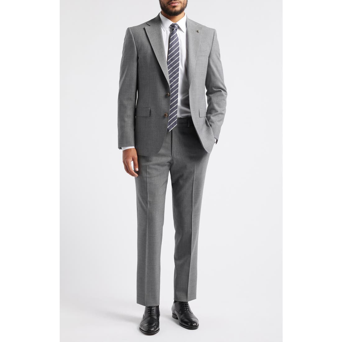 Jack Victor Esprit Solid Stretch Wool Suit