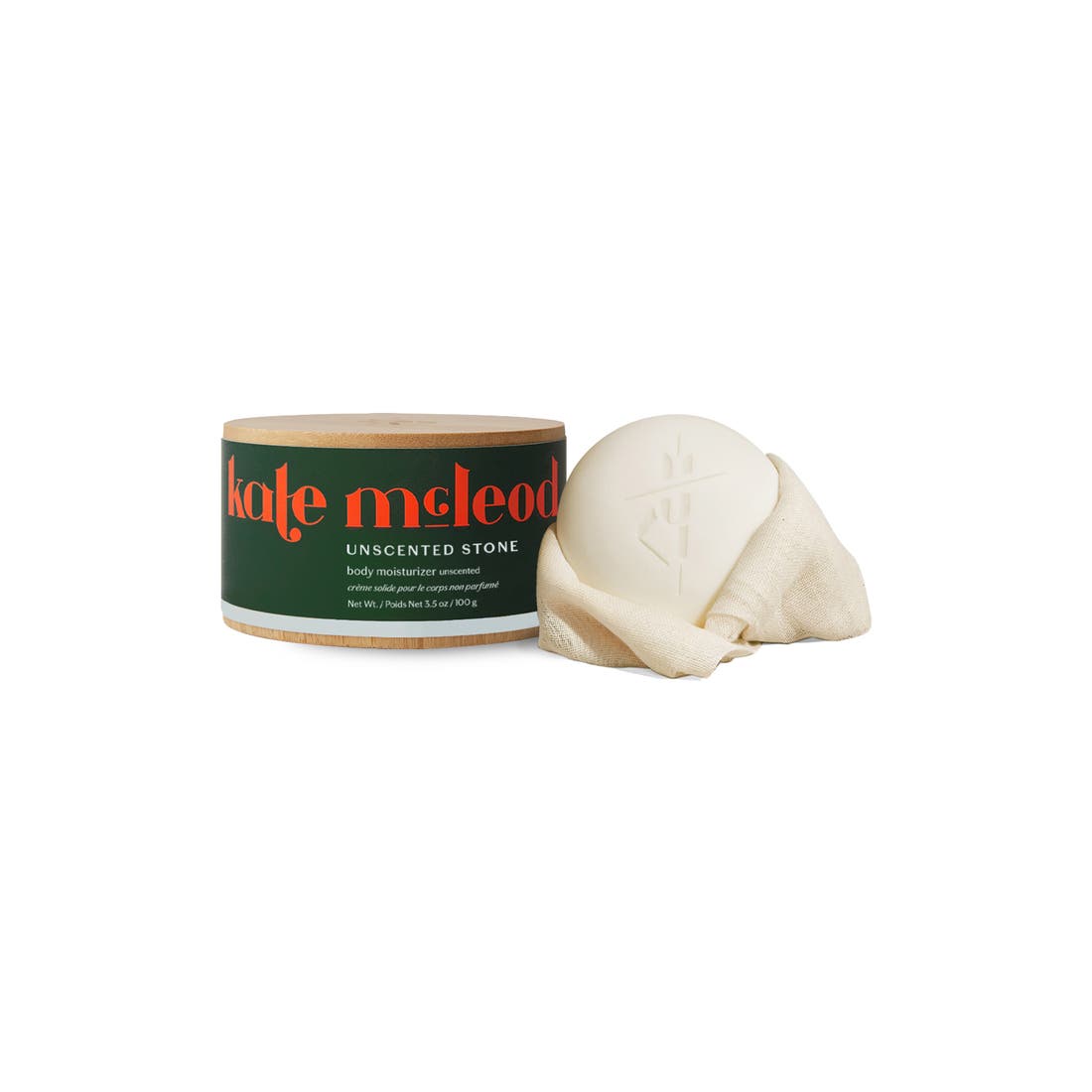 Kate Mcleod Unscented Stone - Deep Moisturizing Lotion Bar