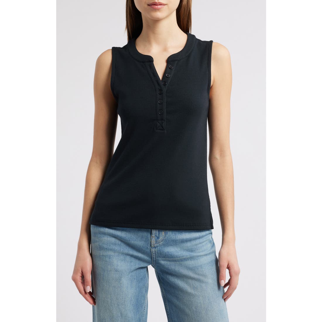 Rails Mayla Rib Henley Tank