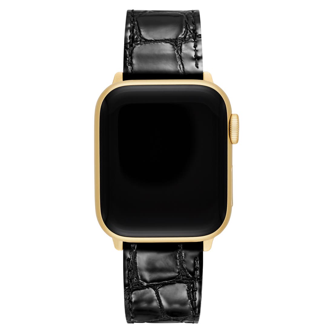 undefined MICHELE Croc Embossed Leather 20mm Apple Watch  display picture 1