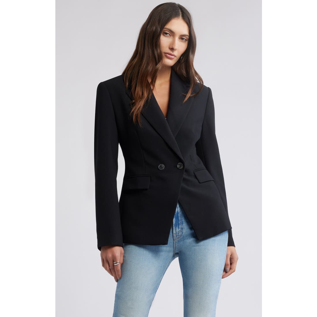 Open Edit Icon Twill Hourglass Blazer