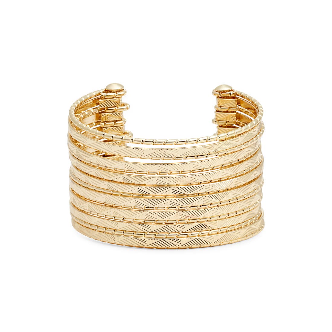 Nordstrom Textured Multiband Cuff Bracelet