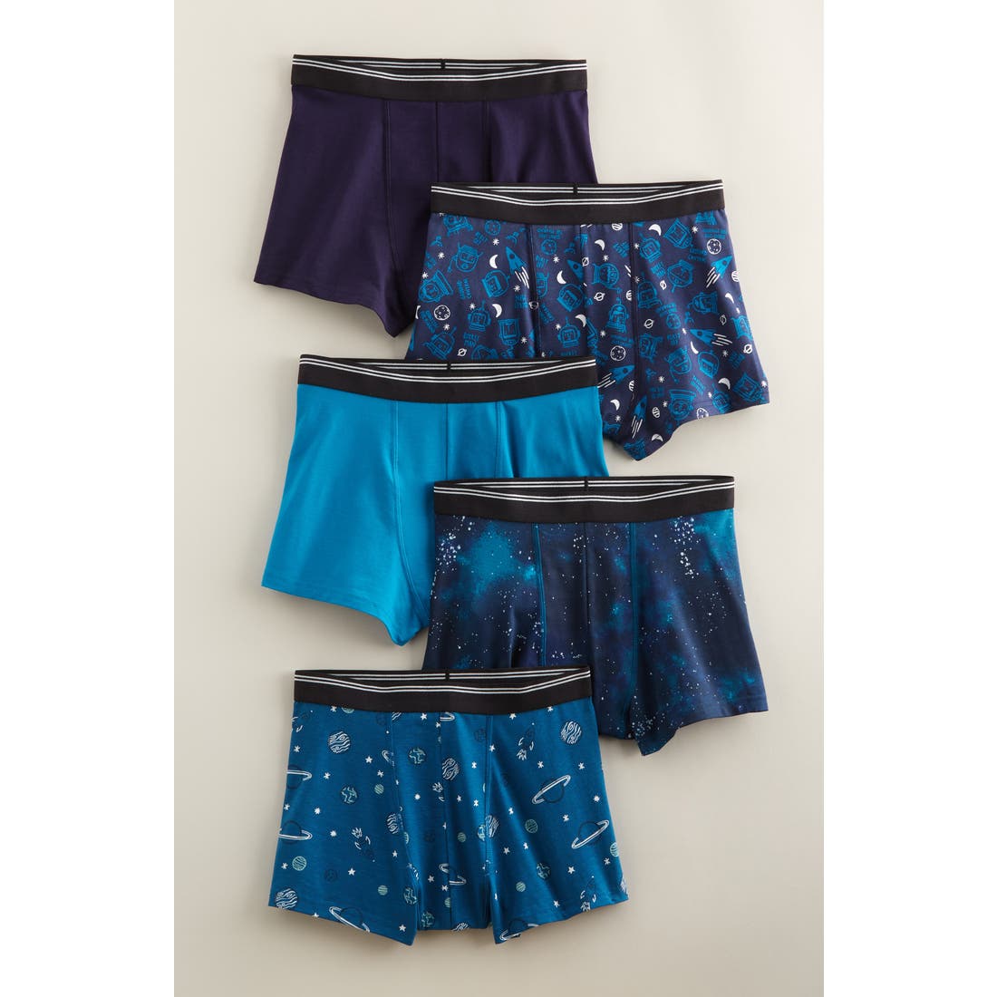 Nordstrom Kids' Assorted 5-Pack Boxer Briefs