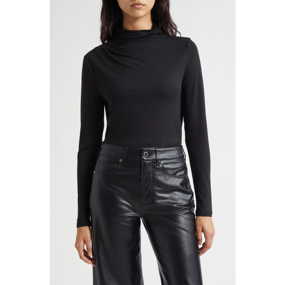 Veronica Beard Mylie Mock Neck Top