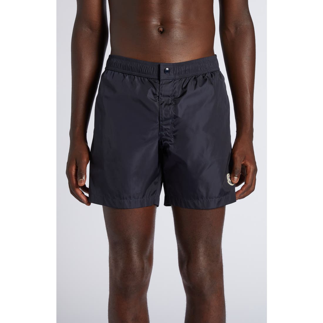 Moncler Logo Patch Swim Trunks