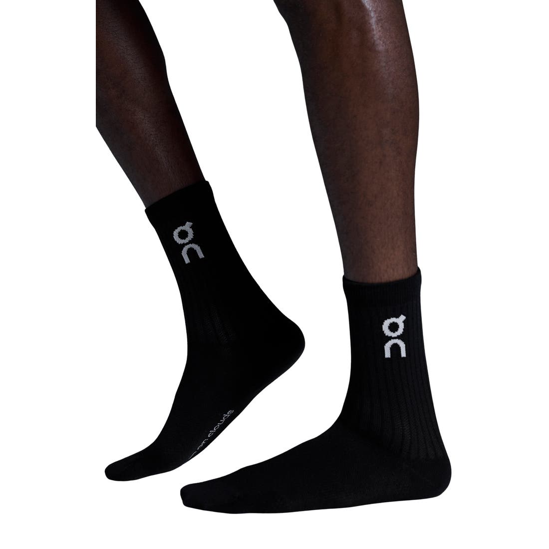 On Logo Organic Cotton Crew Socks