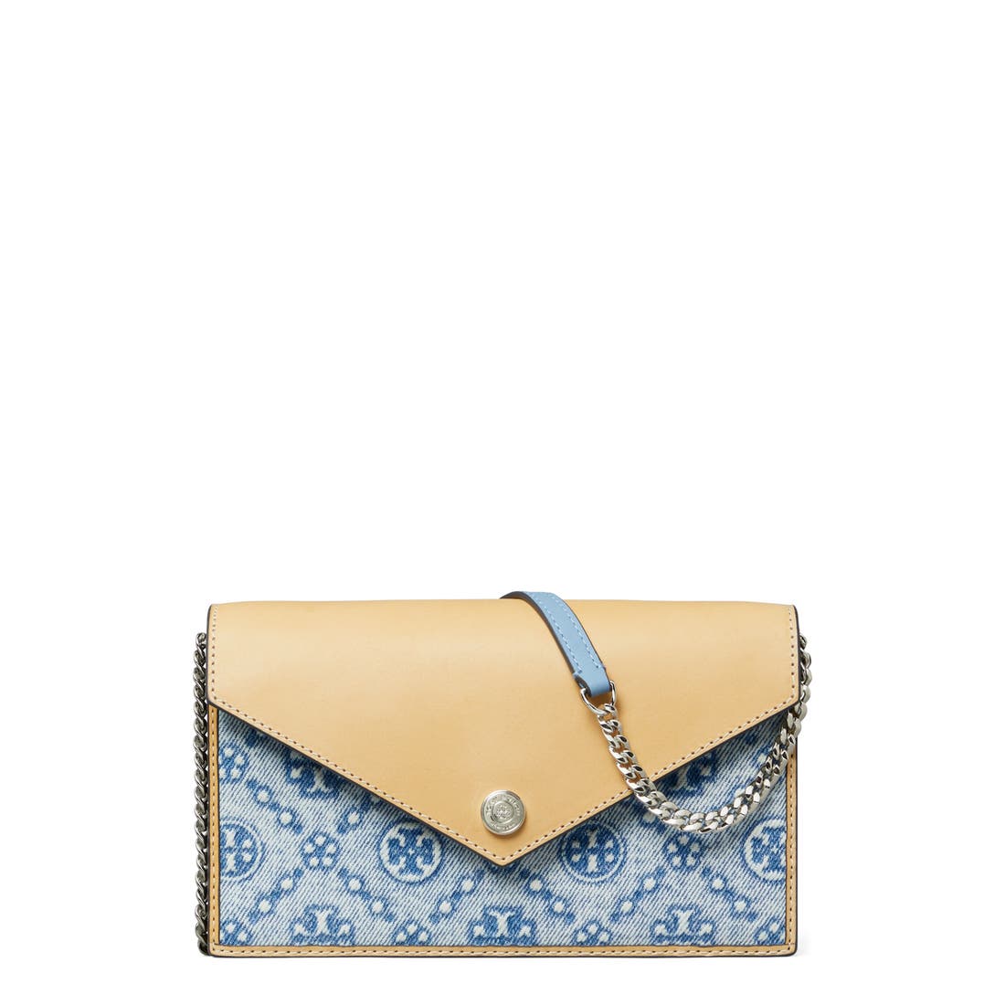 Tory Burch T Monogram Denim Envelope Crossbody