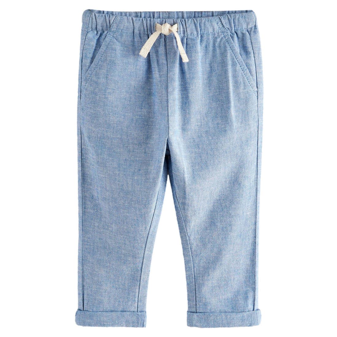 Next Kids' Linen & Cotton Chambray Drawstring Pants