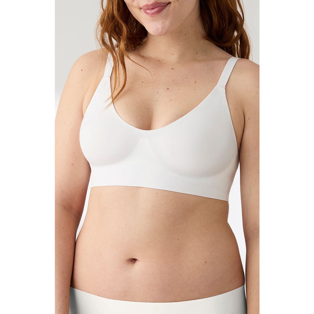True & Co Soft Form V-Neck Adjustable Strap Bralette