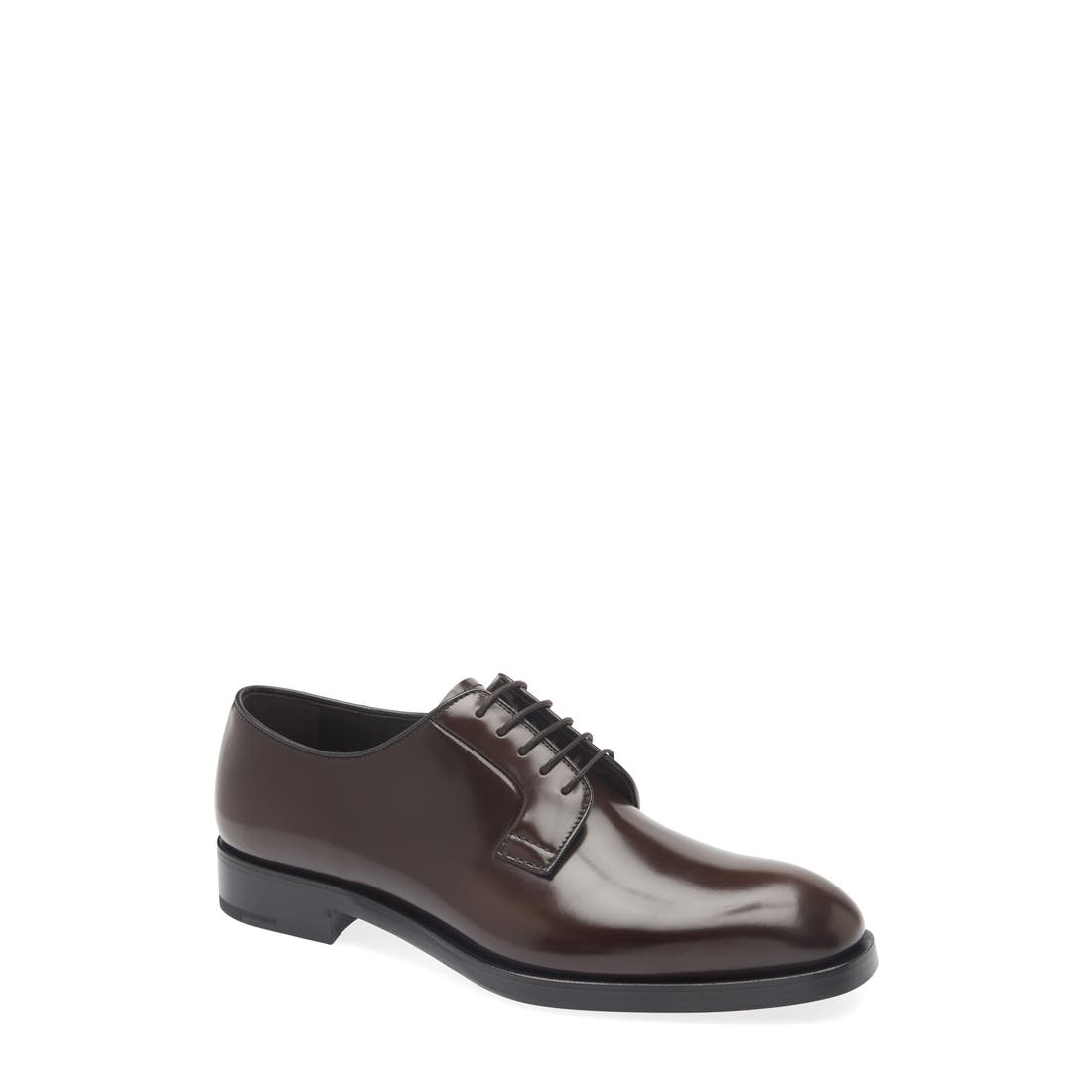 Prada Formale Spazzolato Plain Toe Derby