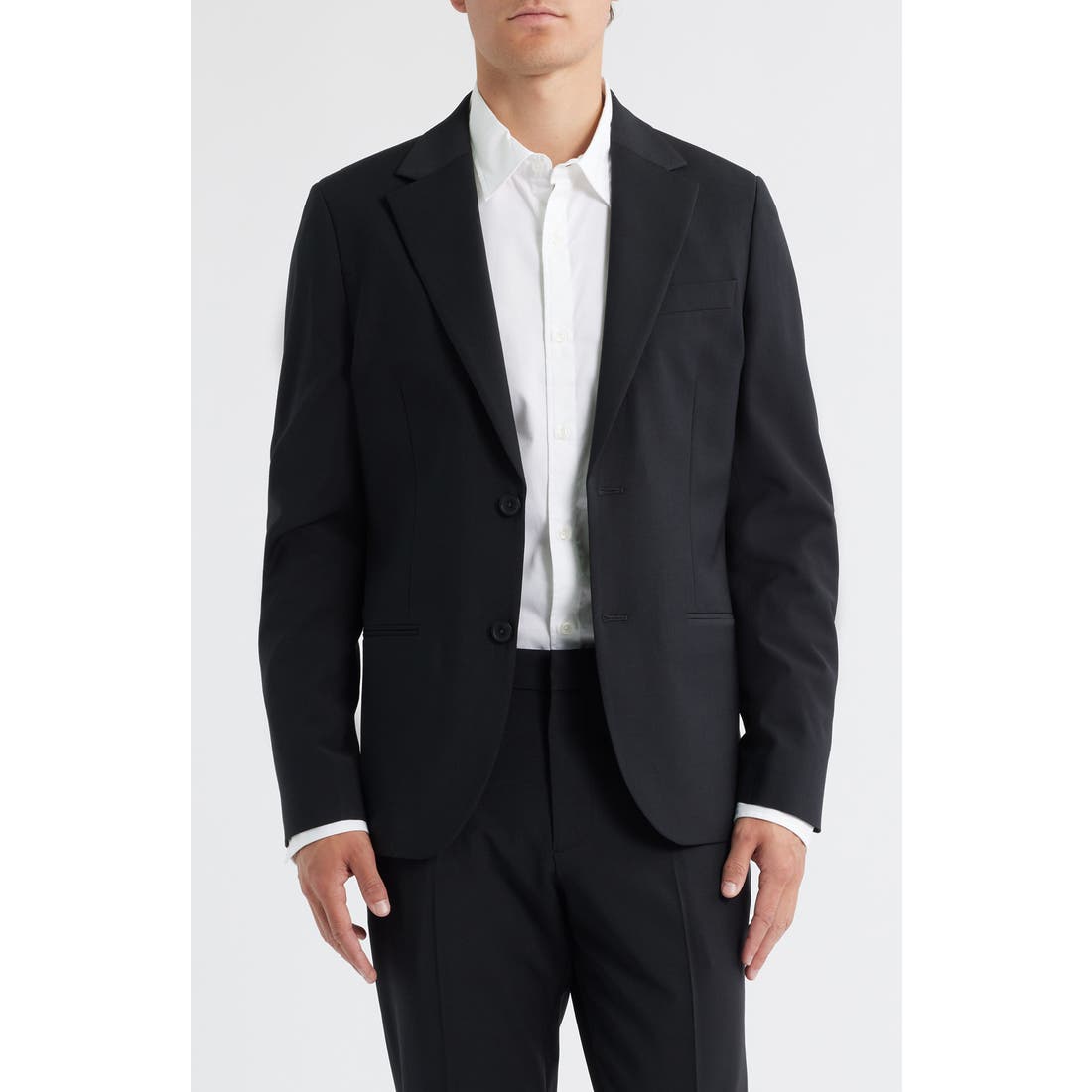 Open Edit Skinny Fit Black Suit Jacket