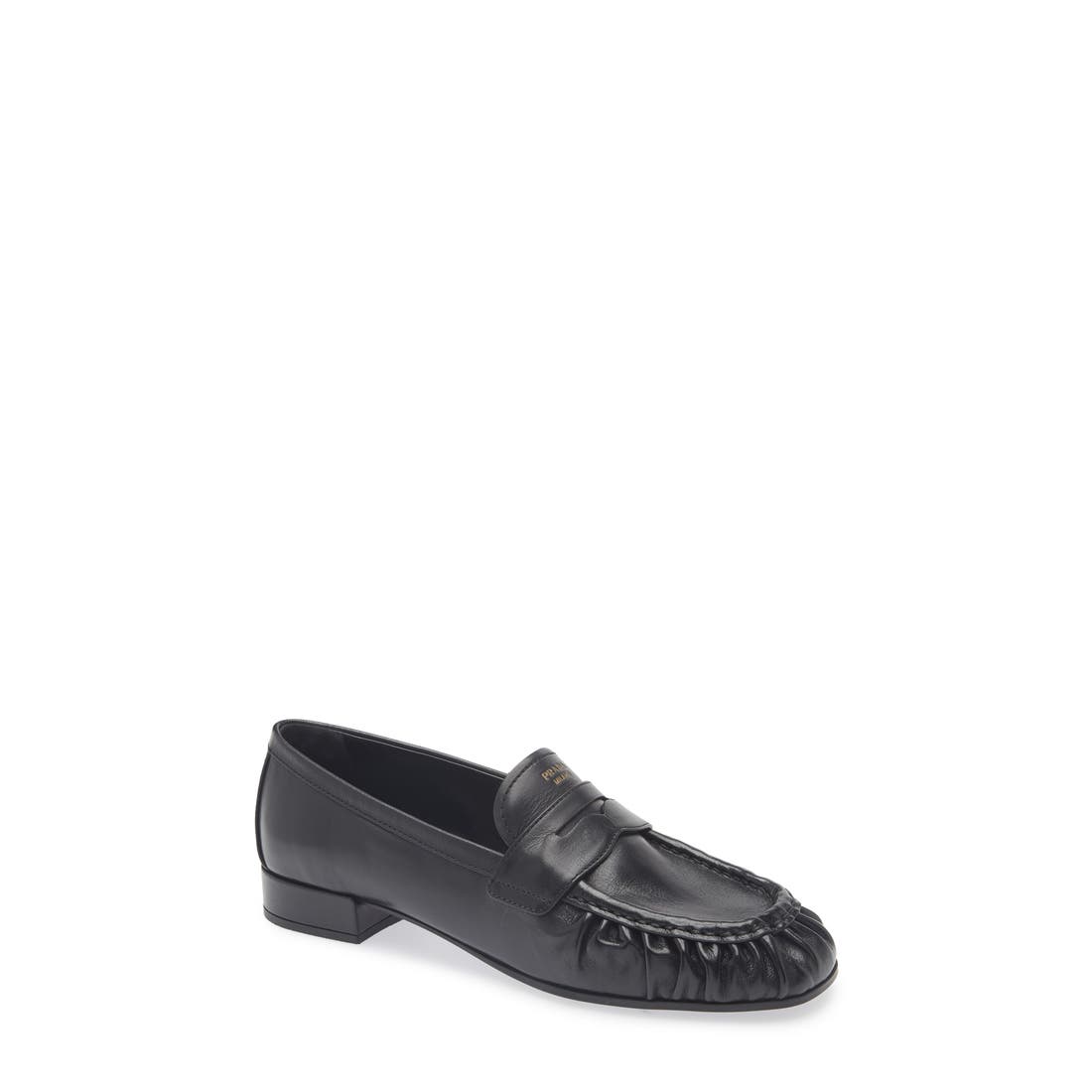 Prada Ruched Toe Penny Loafer