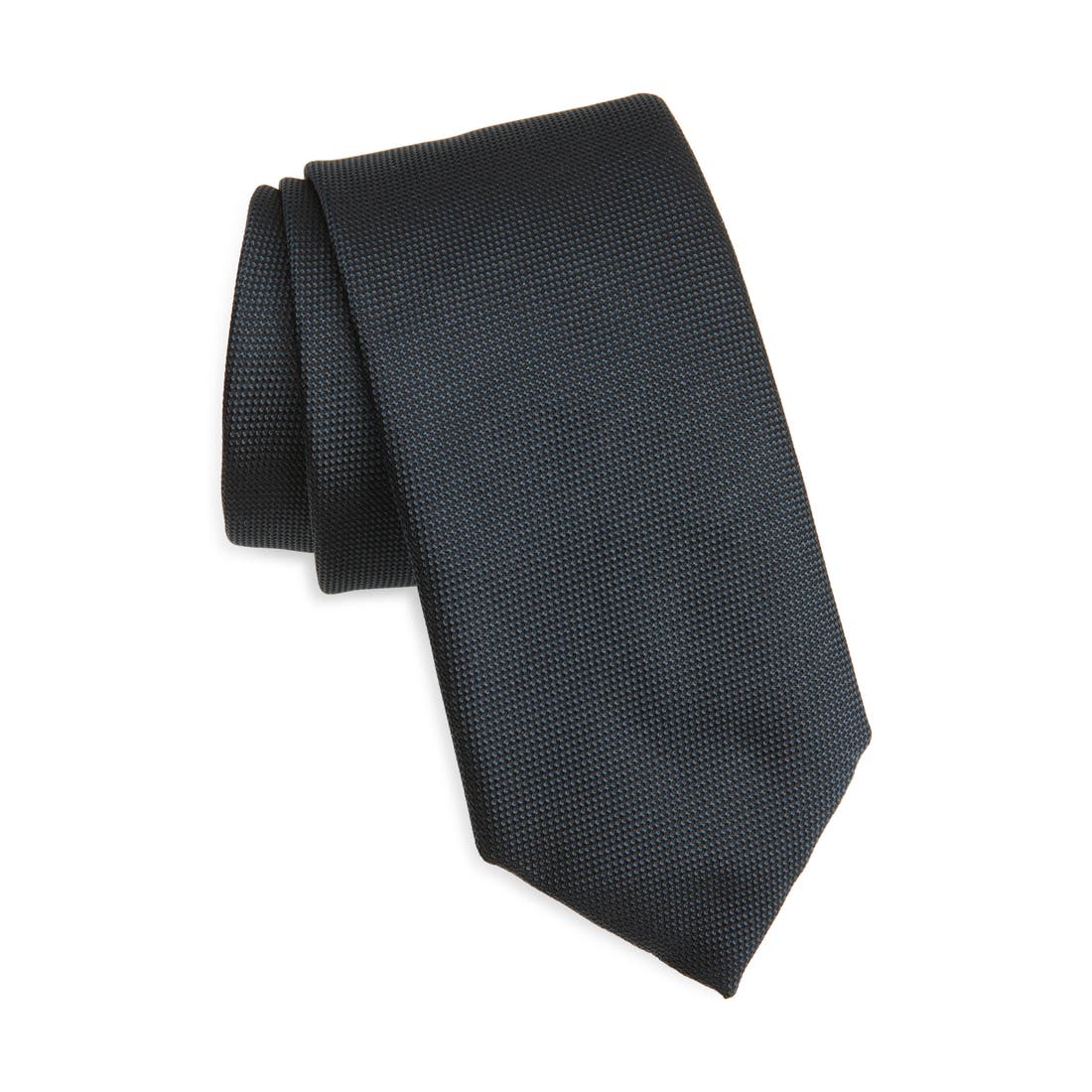 Boss Solid Blue Silk Tie