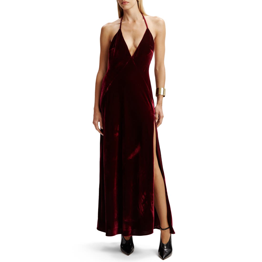slim fit dress slacks Criss-Cross Mini Halter Dress – Udtfashion main image 0