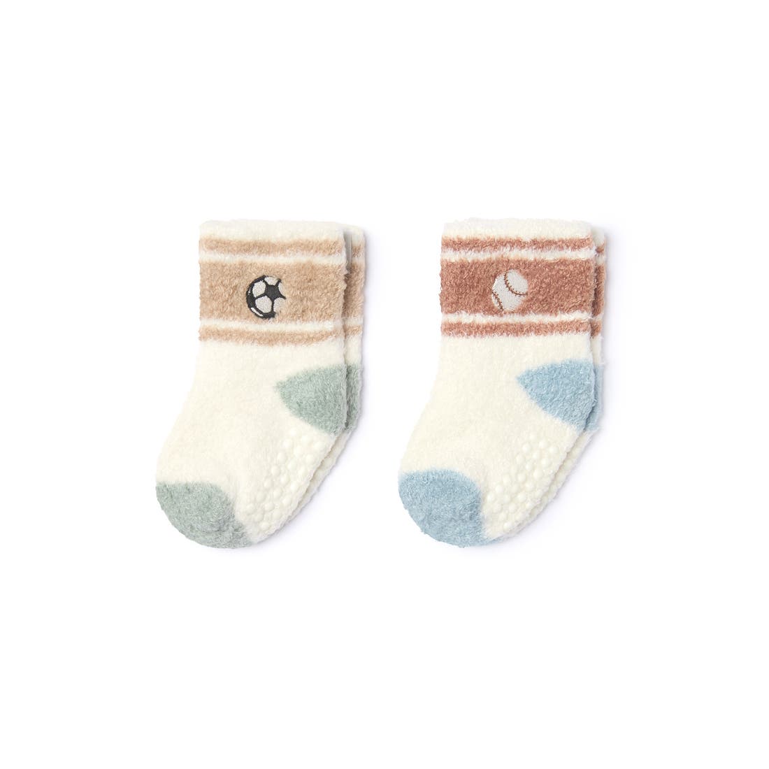 Barefoot Dreams CozyChic® Lite 2-Pack Stripe Baby Socks