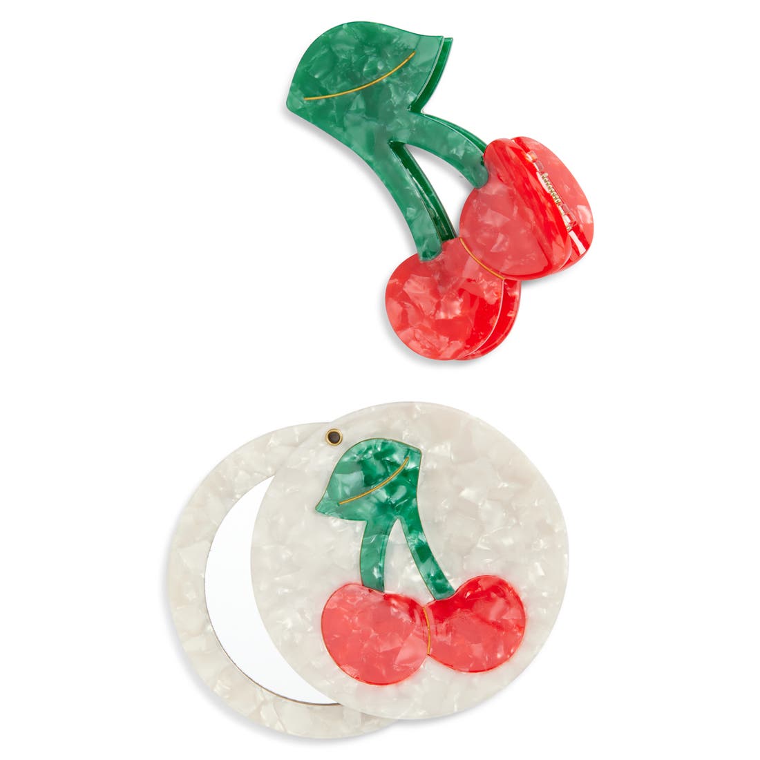 Solar Eclipse Cherry Jaw Clip & Mirror Set (Nordstrom Exclusive)