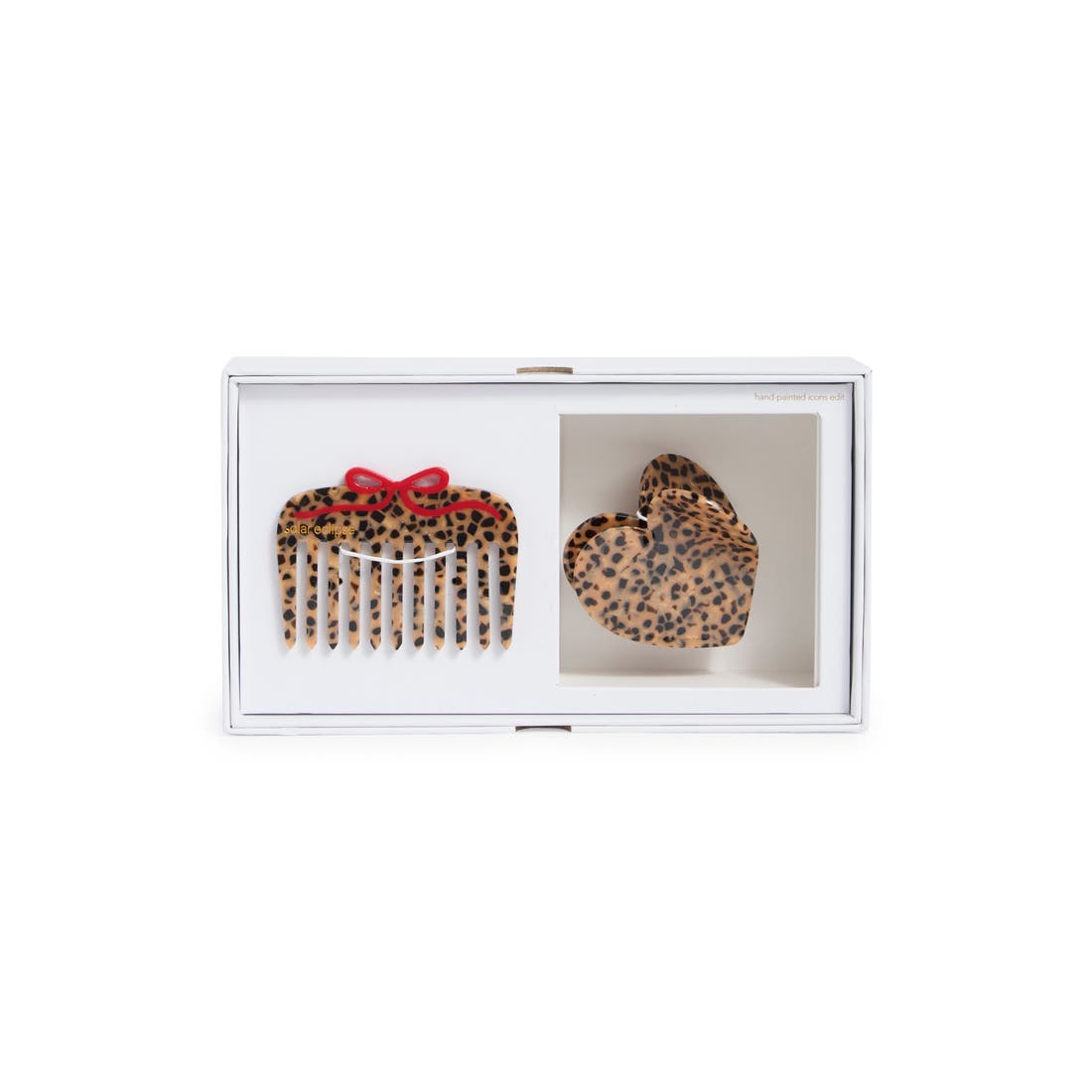 Solar Eclipse Leopard Handmade Claw Clips & Pocket Comb Set (Nordstrom Exclusive)