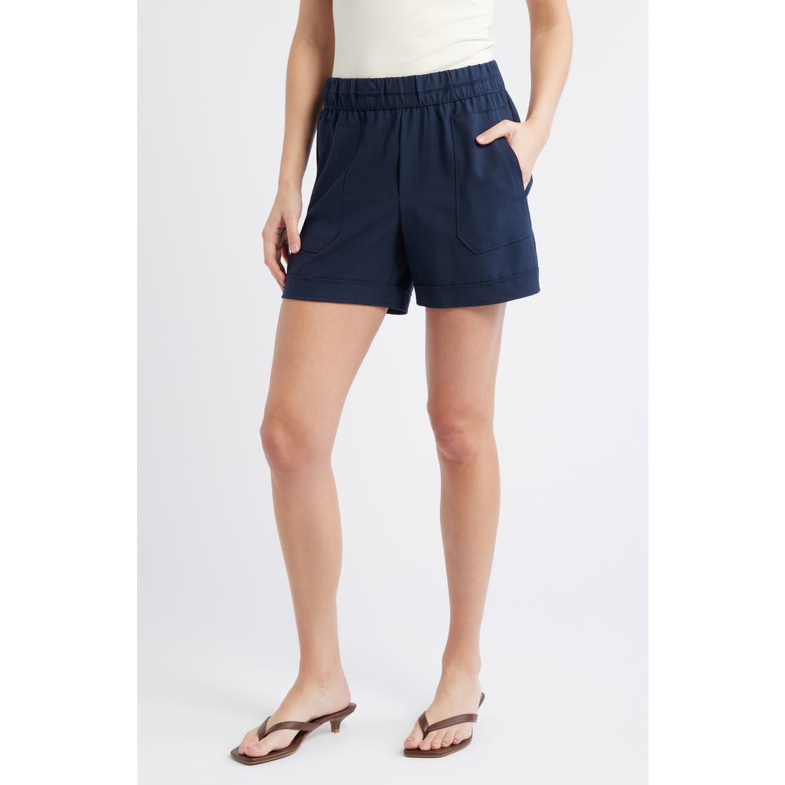 Wit & Wisdom Skyrise Patch Pocket Shorts