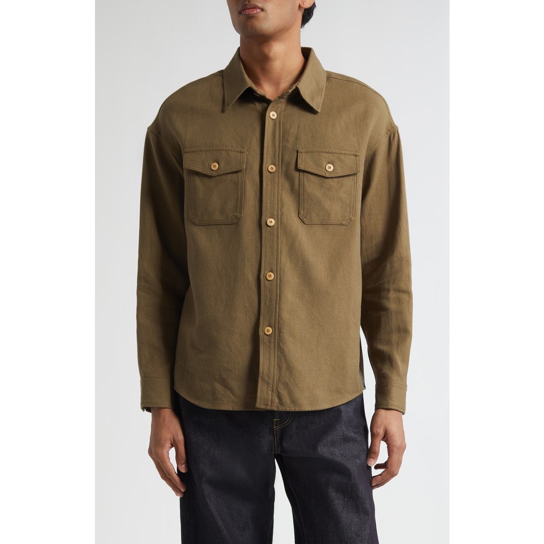 Visvim Lumber Wool & Linen Button-Up Shirt