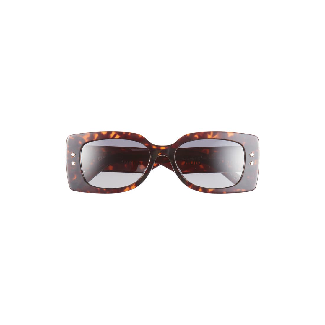 Dior 'DiorPacific S1U 53mm Rectangular Sunglasses in Havana/gradient Smoke