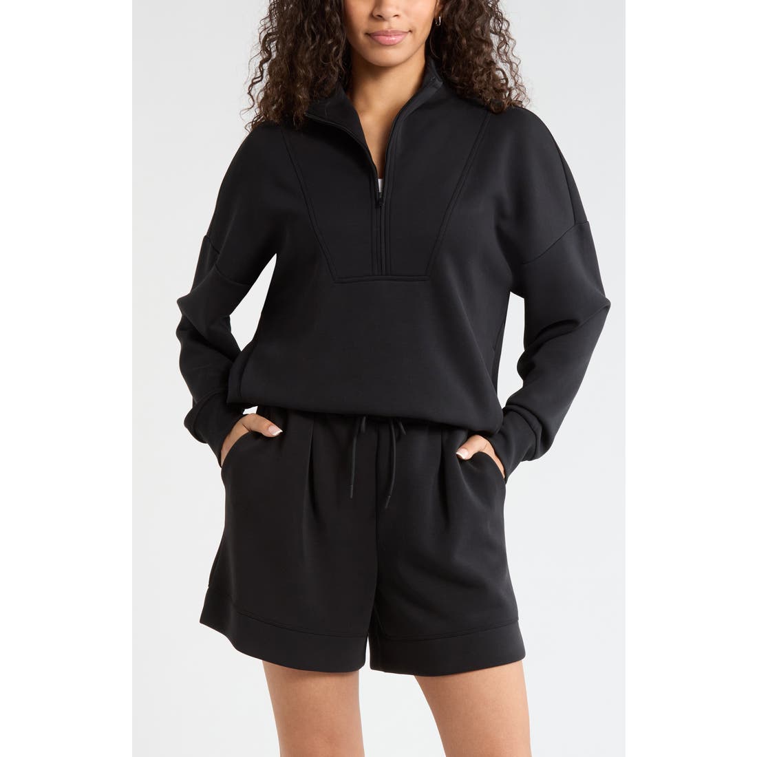 Zella Soft Luxe Half Zip Pullover