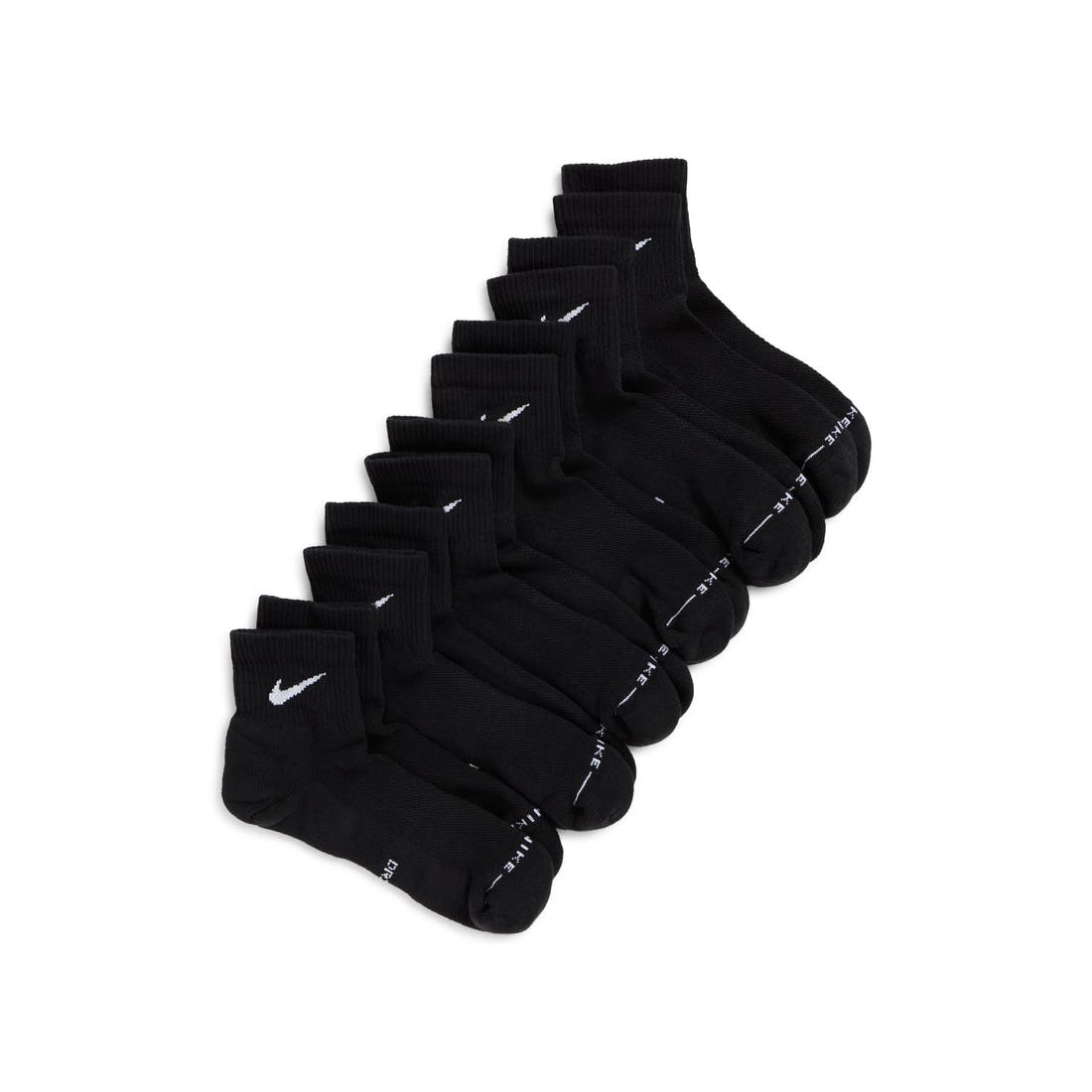 Nike Everday Elevated Assorted 6-Pack Cotton Blend Ankle Socks