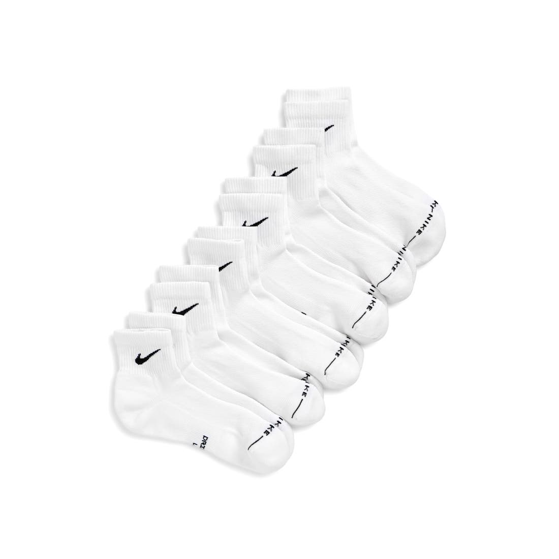 Nike Everday Elevated Assorted 6-Pack Cotton Blend Ankle Socks