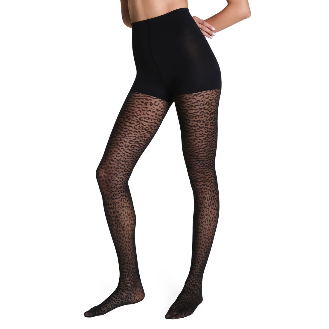 Spanx® Iconic Leopard Fishnet Tights