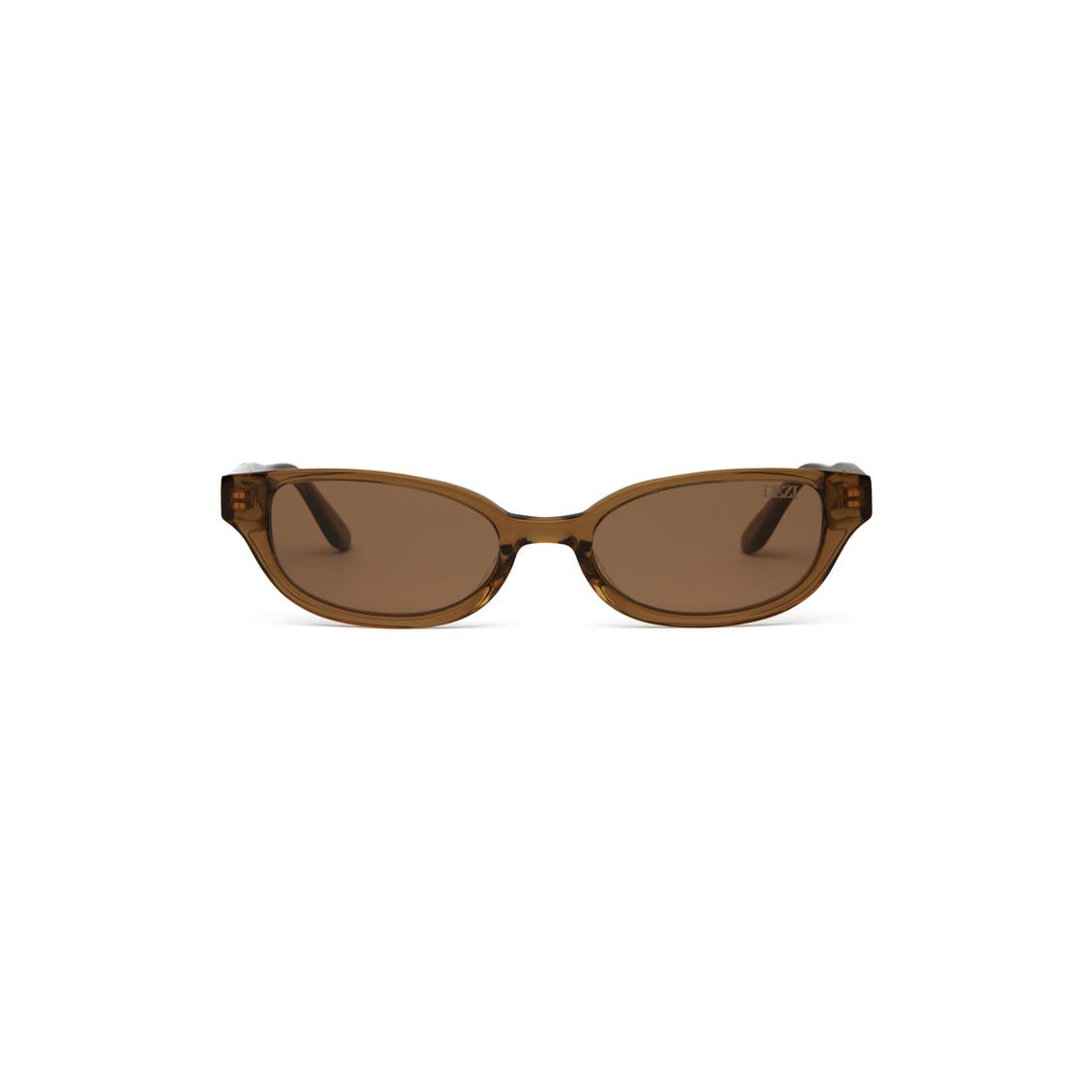 Dezi Gia Rectangular Gradient Sunglasses in Gia Sand/champagne