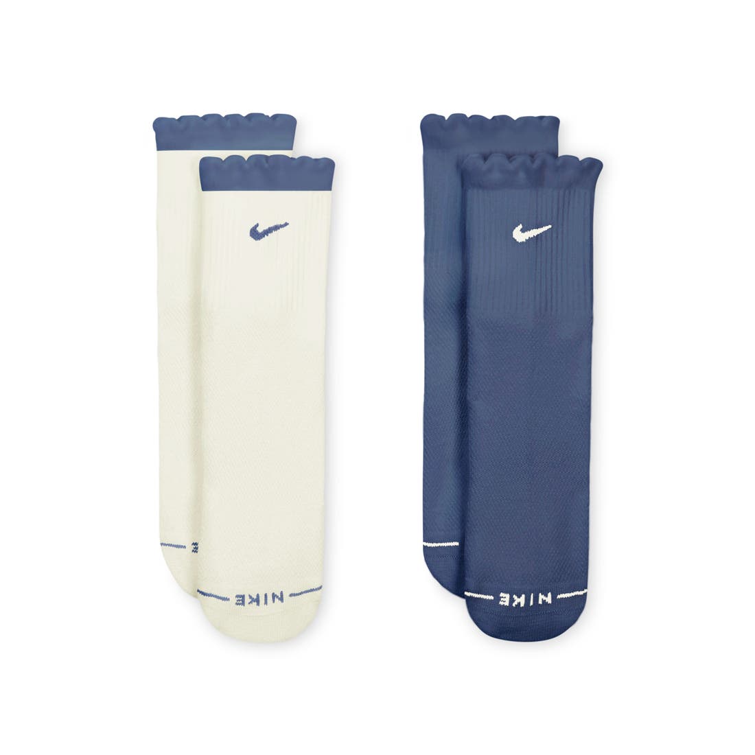 Nike Everyday Elevated Assorted 2-Pack Dri-FIT Cotton Blend Crew Socks