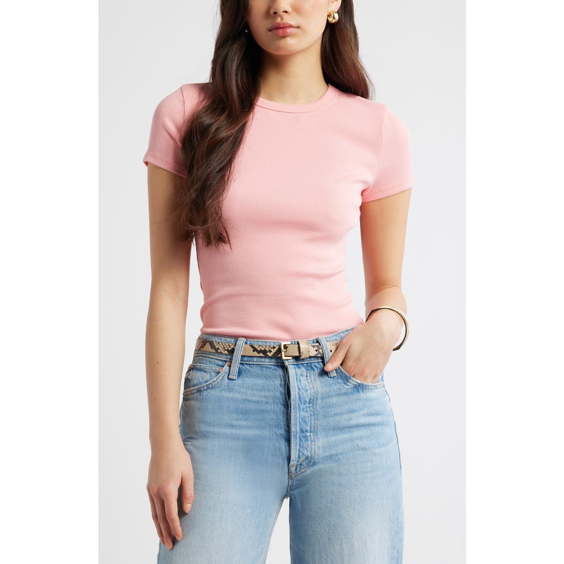 Open Edit Rib Short Sleeve Shirt