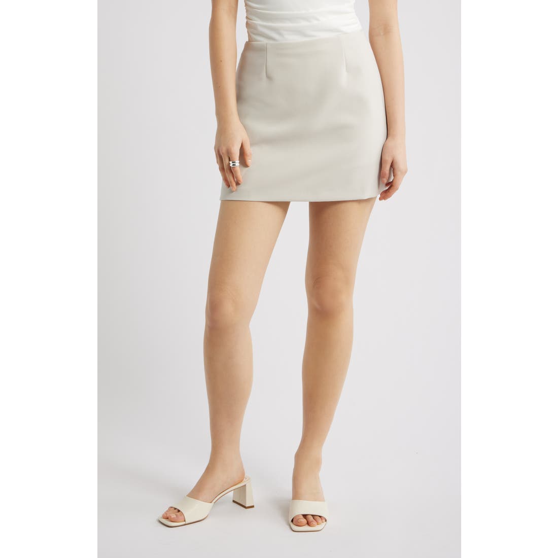 Open Edit Icon Twill Midrise Mini Skort