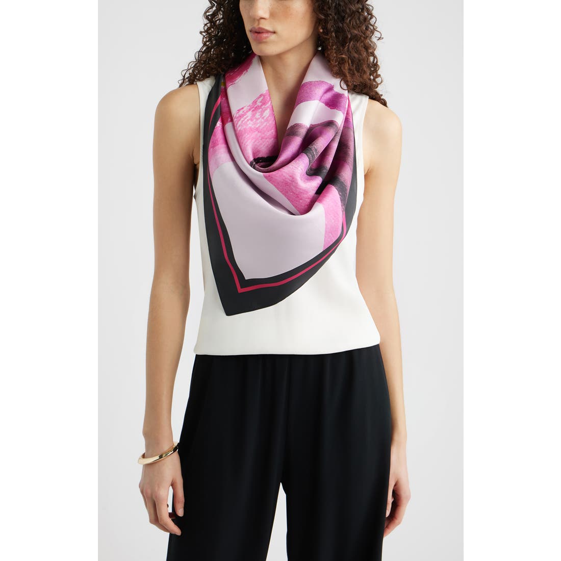 Nordstrom Printed Square Silk Scarf