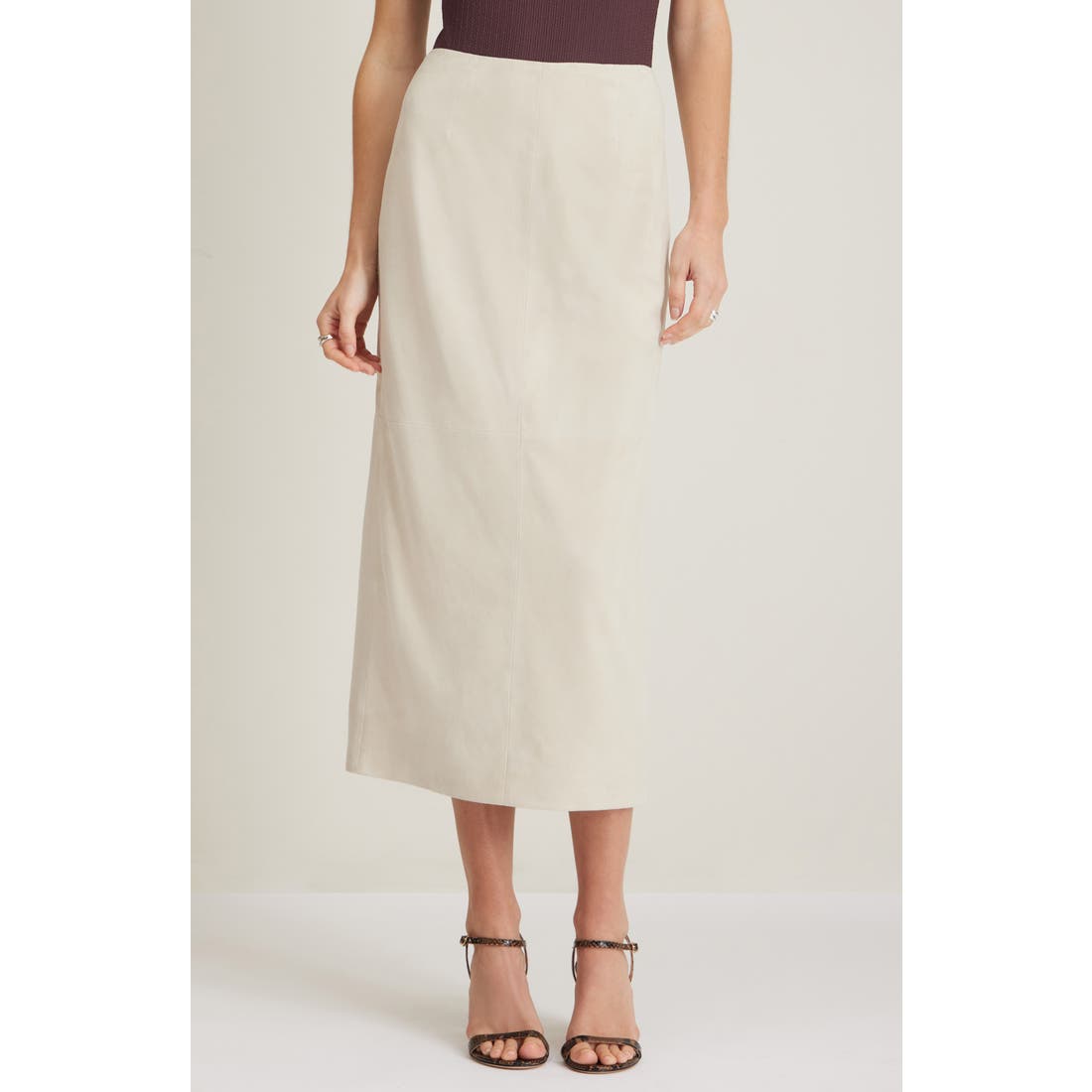Nordstrom Suede Midi Skirt