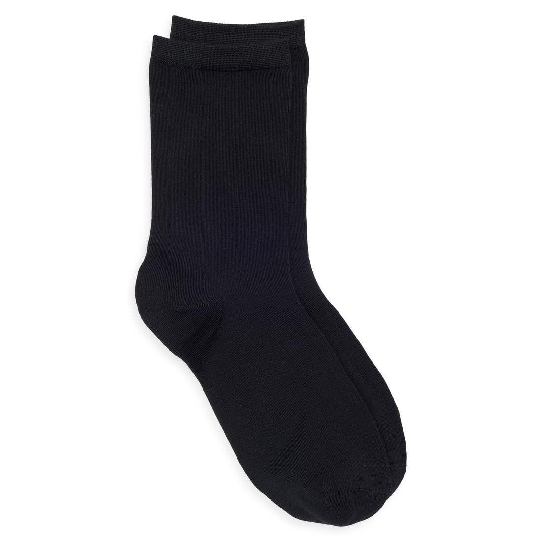 Nordstrom Solid Flat Knit Dress Socks