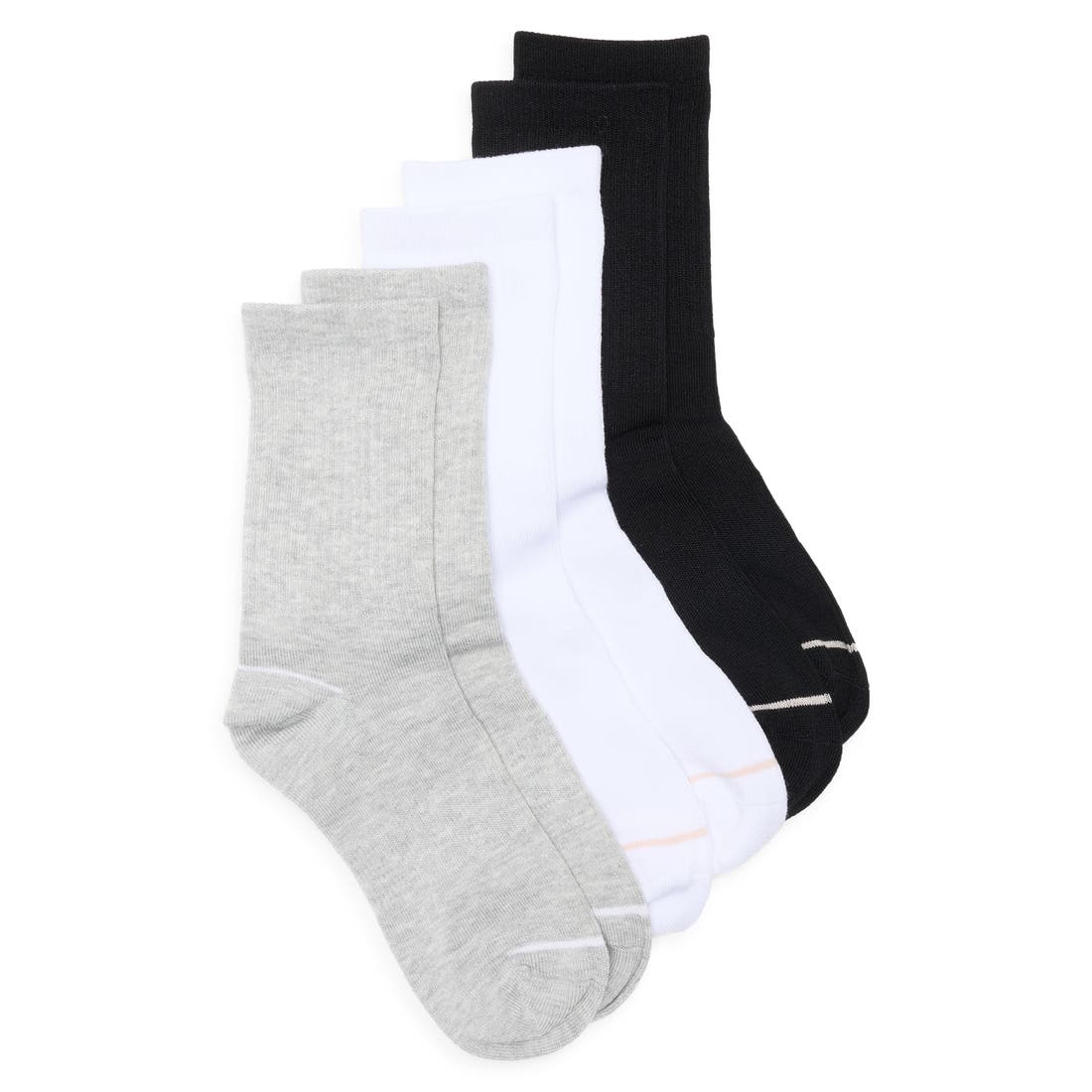 Nordstrom 3-Pack Athleisure Crew Socks