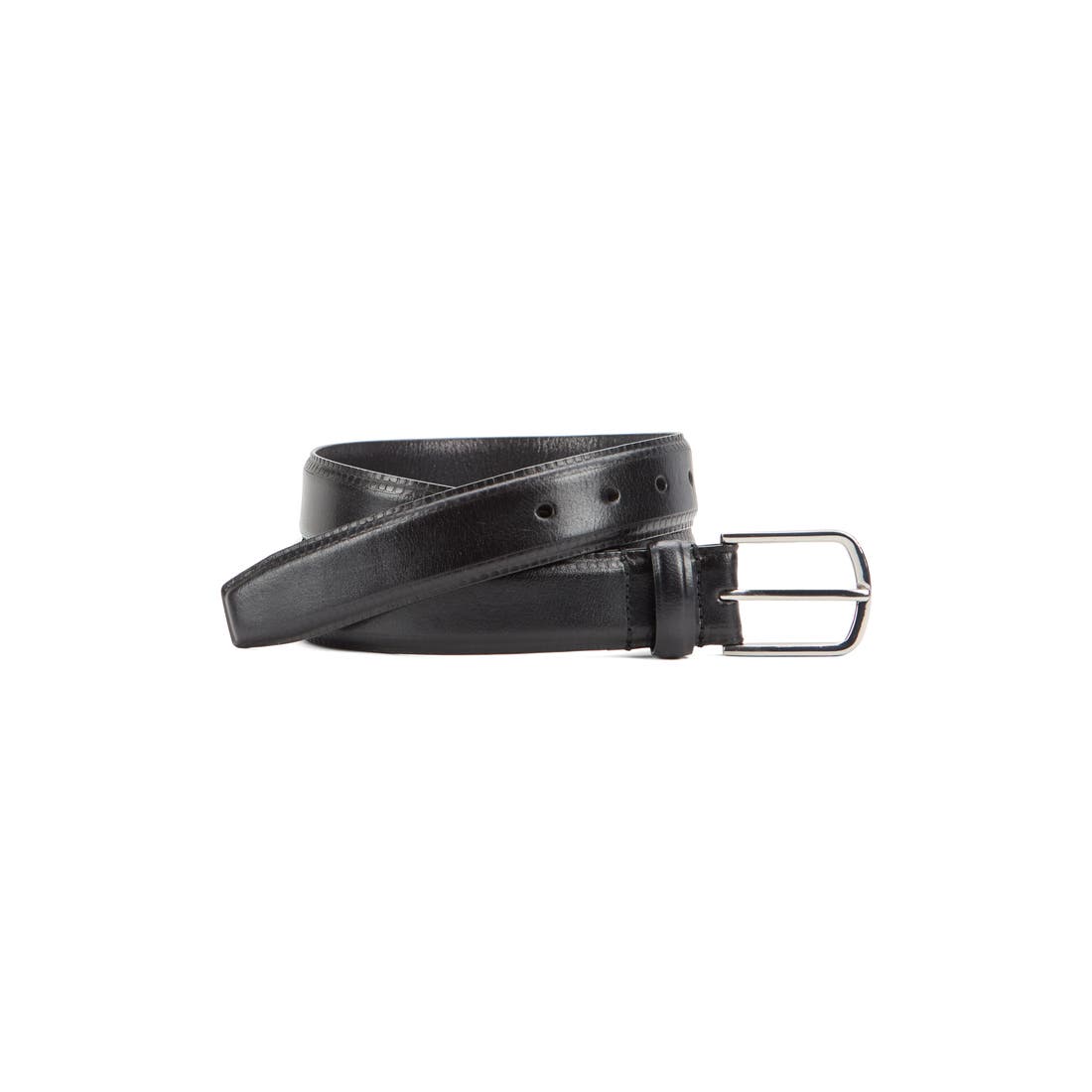 Johnston & Murphy Edge Embossed Leather Belt