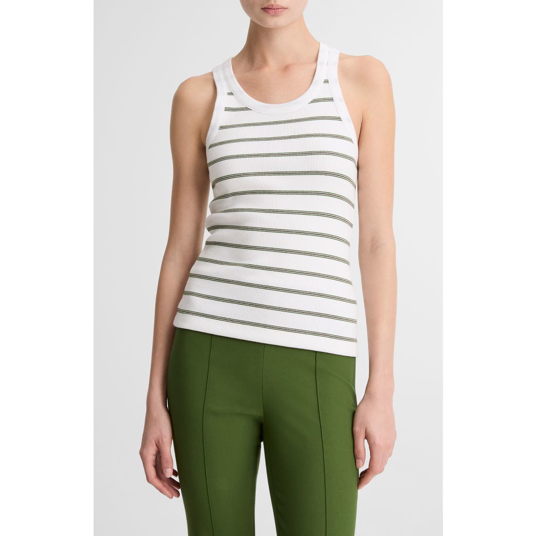 Vince Stripe Rib Tank