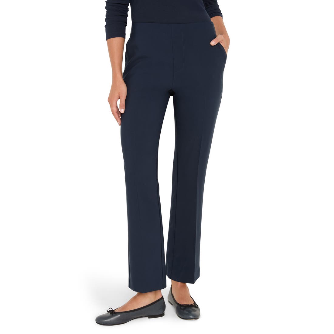 Nic+zoe Plaza Pull-On Bootcut Pants