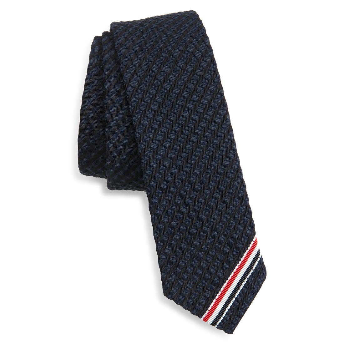 Thom Browne Classic Stripe Wool Tie