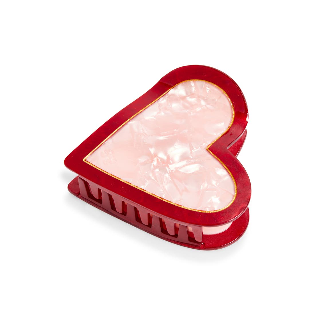 Frasier Sterling Heart Claw Clip