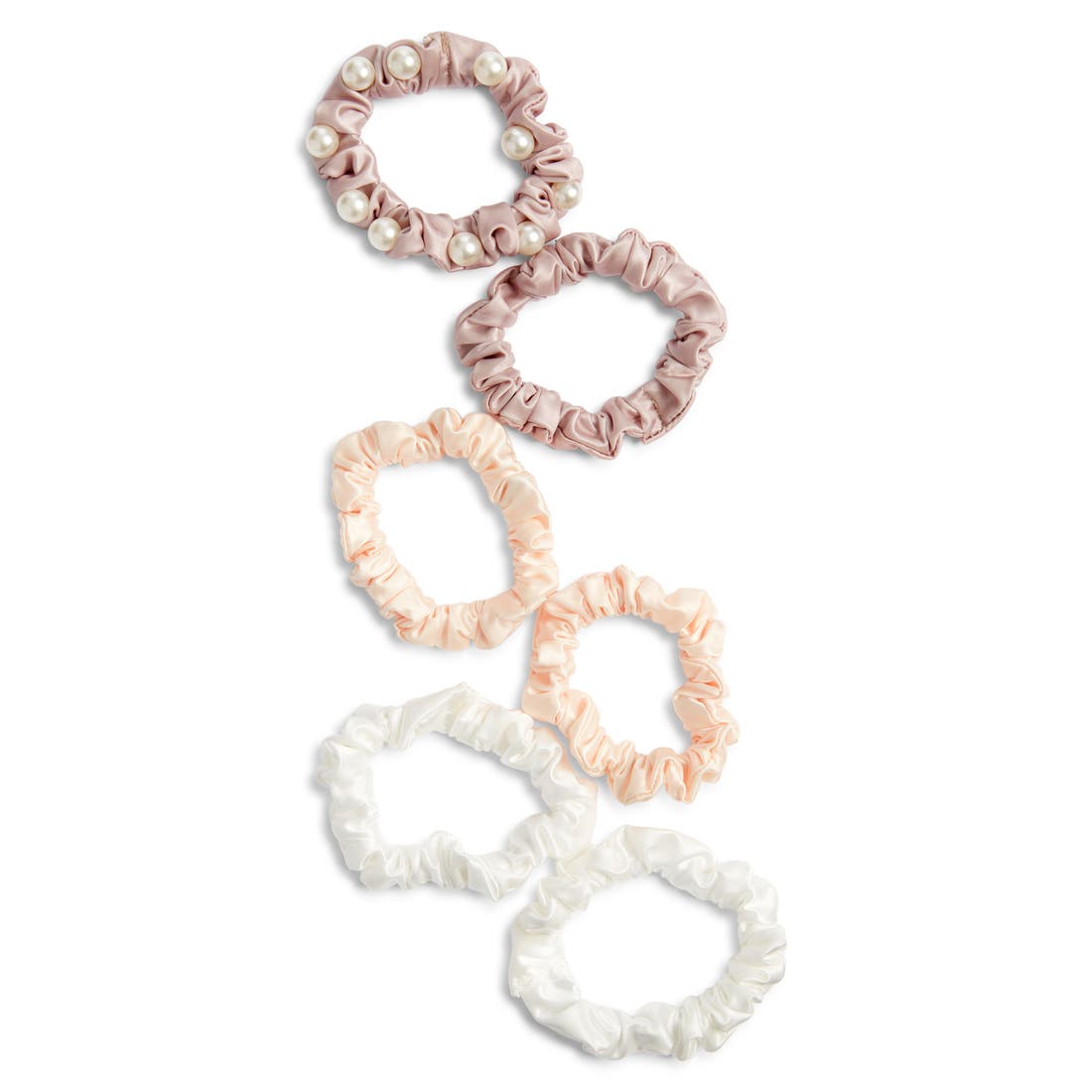 Chelsea28 6-Pack Satin Ponytail Holders