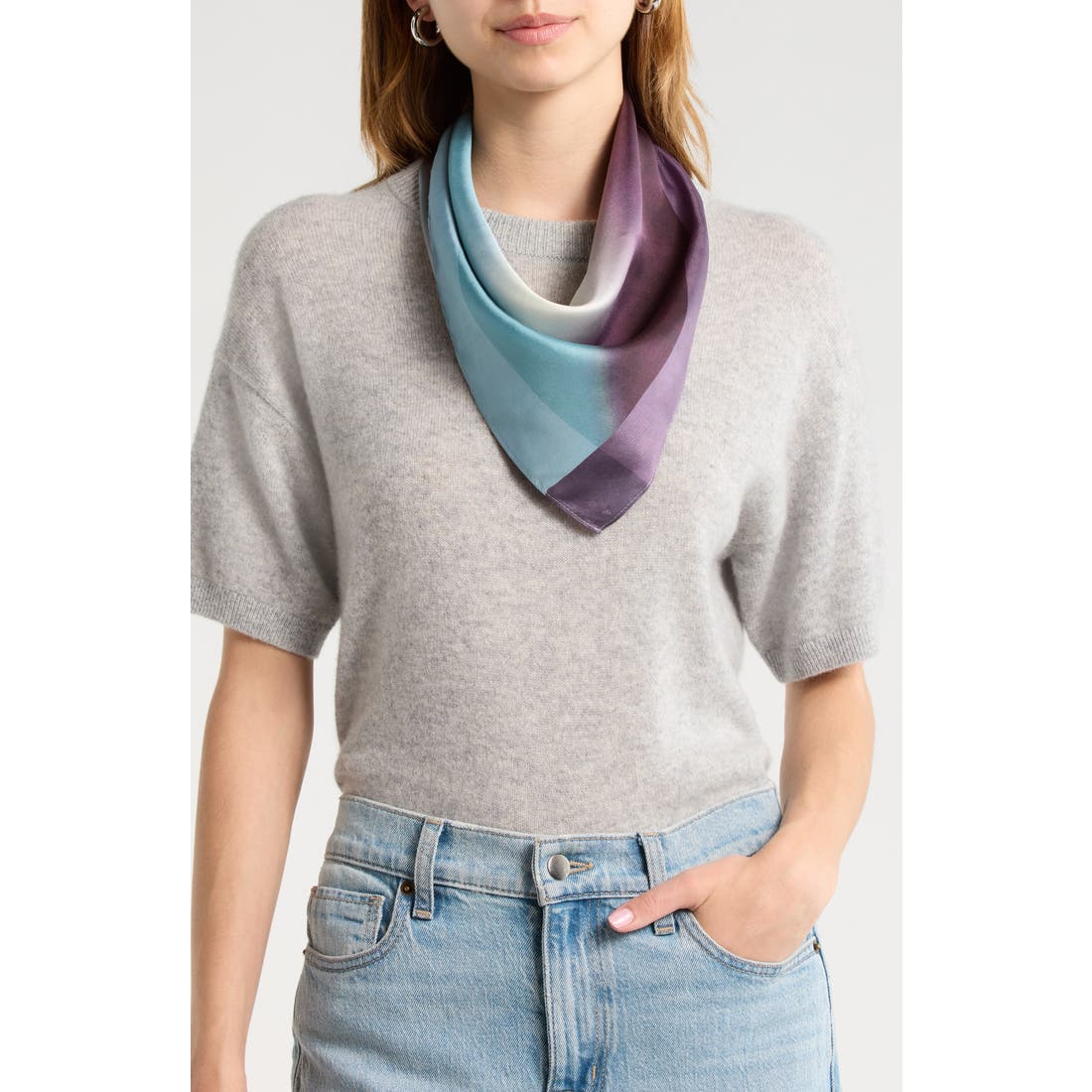 Nordstrom Print Silk Square Scarf