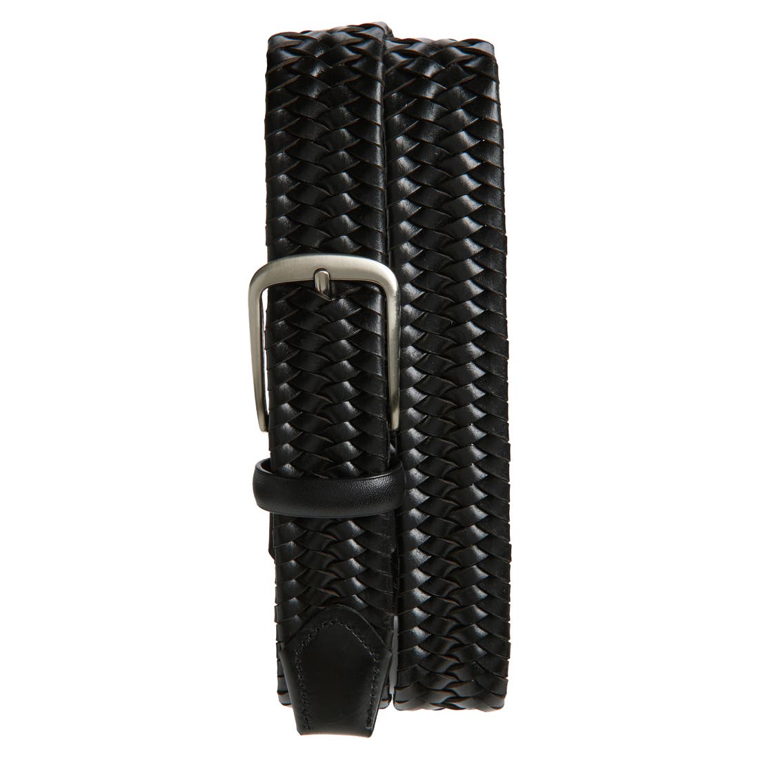 Nordstrom Thomas Braided Leather Stretch Belt