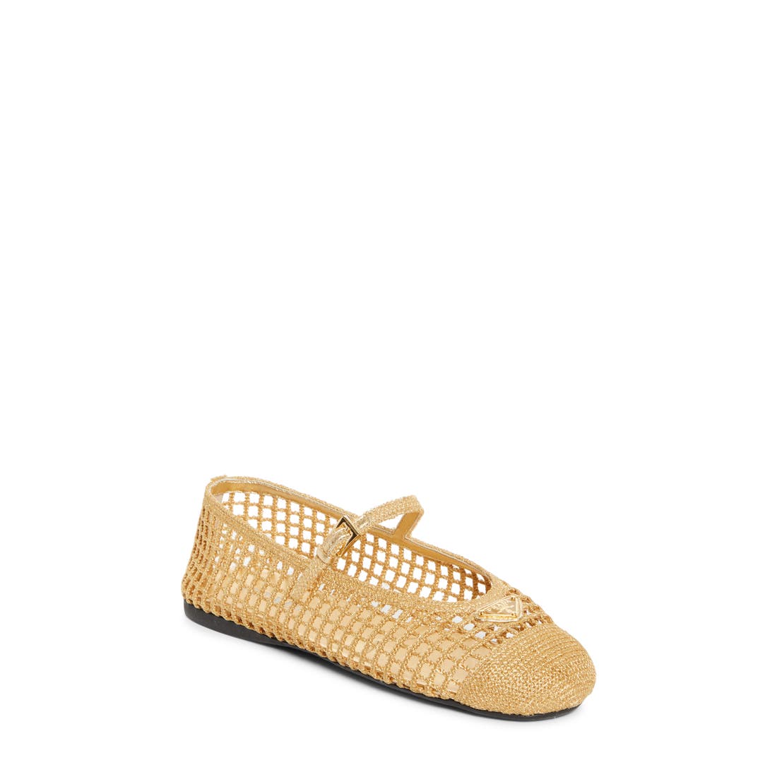 Prada Crochet Mary Jane Flat
