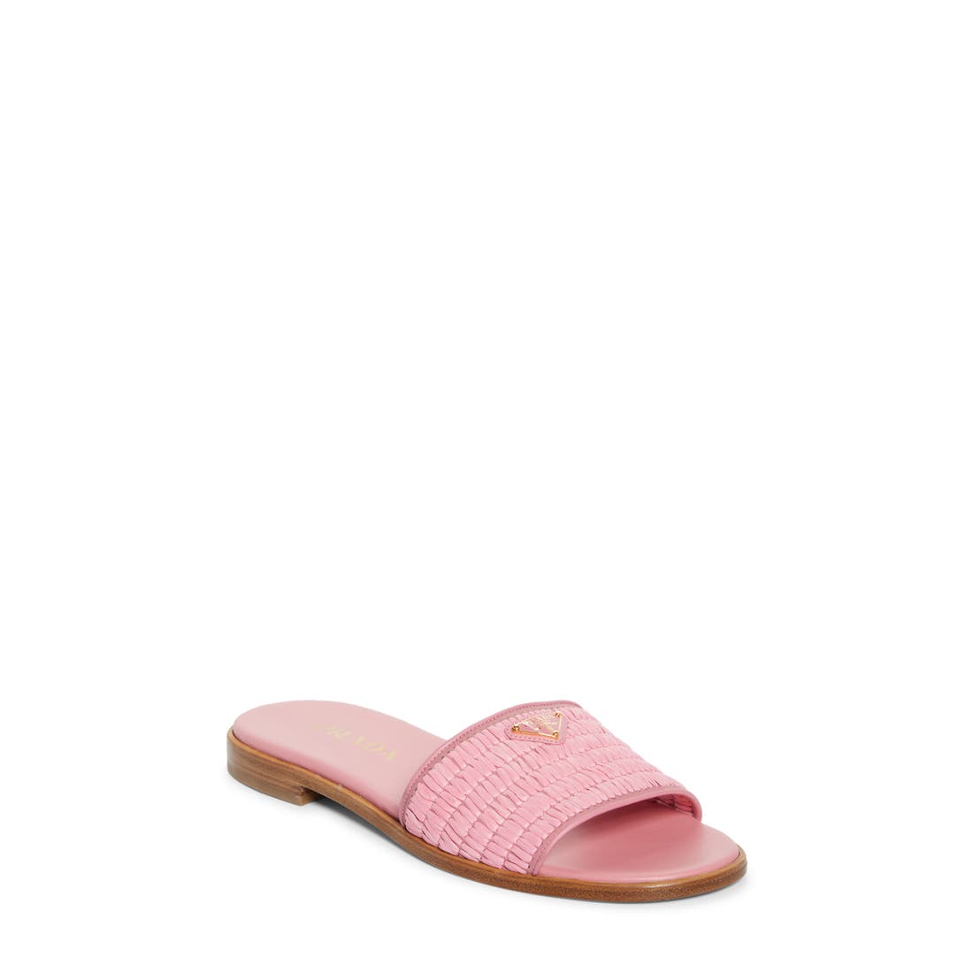 Prada Raffia Slide Sandal
